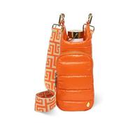 WanderFull Original HydroBag | Quilted Water Bottle Holder with Strap | Tote Bottle Carrier Crossbody Bag with Pockets, Orange, normal, Casual