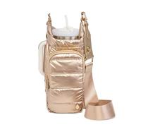 WanderFull® Original HydroBag®, Gold w/Vegan Leather Trimmed Strap, Large