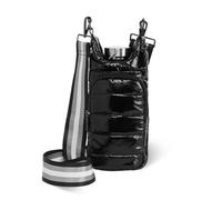 WanderFull Water Bottle Crossbody Bag (Black Patent)