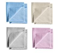 WanderGo 12 Pack Window Cleaning Cloths, 30x40cm Reusable Microfiber Glass Cleaning Cloths, Water-Absorbing Fish Scale Polishing Cloth for Kitchen, Bathroom, Father's Day
