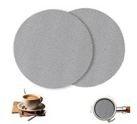 WanderGo 2 Pcs Puck Screen 53.5mm, 150μm 1.7mm Thick Espresso Puck Screen for Portafilter, Reusable Coffee Puck Screen for Espresso Portafilter Filter Basket, Coffee Accessories, SJ-BT60202501-A53UK