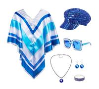 WanderGo 6Pcs A-B-B-A Fancy Dress Outfit for Women