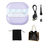 WanderGo Premium Electric Nail Clippers, Electric Nail Trimmer with Led Light & 2-Speed Automatic, Includes Gift Box Bag & Velvet Pouch for Portable Storage, Nail Care Tool Seniors and Kids (Purple)