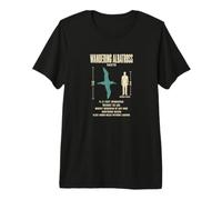 Wandering Albatross Facts Animal Record Size Chart Premium T-Shirt