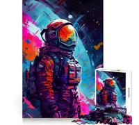 Wandering Astronaut 1000 Piece Jigsaw Puzzles for Adults Jigsaw Memory Strength Pleasant Downtime Fine Cut Meaningful Gift (38x52cm)