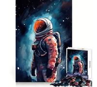 Wandering Astronaut 1000 Pieces Jigsaws Adults Puzzles Gifts Intellectual Fun Happy Idle Time Fine Cut Xmas Surprise (38x52cm)