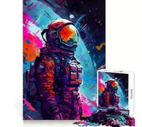 Wandering Astronaut Teenagers 1000 Piece Jigsaw Puzzle Reasoning Skill Stress Relief Fun Sharp Cut Best Gift (38x26cm)