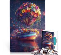 Wandering in the sea of ??flowersAdult Jigsaw Puzzles 1000 Pieces Analysis and logic Every Piece is Unique - Challenging Family Fun Game 38x26cm