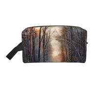 Wandering in The Winter Light Portable Large-Capacity Travel Toiletry Bag (Print Models) Waterproof Makeup Storage Bag for Men and Women for Business Trips, Fitness, Bathroom, Daily Storage