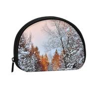 Wandering in the Winter Light Print Women's Mini Coin Purse Wallet Zipper Pouch for Daily Use and Gifts 1PCS