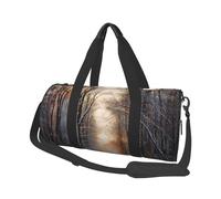 Wandering in The Winter Light Round Travel Duffel Bag - Large Capacity Durable Carry-On Bag for Vacation, Gym, Short Trips
