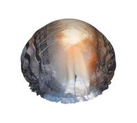 Wandering In The Winter Light Shower Cap For Women'S - Reusable Waterproof Shower Hair Cap For Bathing, Skin Care, And Home
