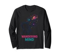 Wandering Mind Child Bubbles Planets Stars Long Sleeve T-Shirt