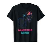 Wandering Mind Child Bubbles Planets Stars T-Shirt