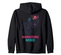 Wandering Mind Child Bubbles Planets Stars Zip Hoodie