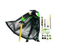 Wandering Swordsman - 3D Printed Multi-Joint Articulated Action Figure, Lucky Swordsman Doll with Cloak and Hat, Collectible Stress-Relief Toy