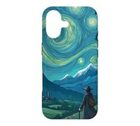 Wandering Wizard in Starry Mountain Landscape Magic Fantasy Case for iPhone 17