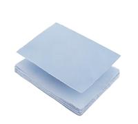 Wanderings 50 Pack Handmade Blue A5 Deckled Edge Cotton Paper - Cold Pressed Texture, 150gsm | Eco-Friendly Sheets for Writing, Watercolor, Printing, Cards, Wedding Invitations, Menus, 5.8"x8.3"