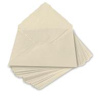Wanderings Handmade Cream/Ivory Deckle Edge Envelope - 11x16cm Package of 25 - for Announcements Wedding Invitations Greeting Cards Crafts - Cold Press Thick 150 GSM