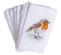 Wanderings Handmade Deckle Edge Paper - only 5x9 cm - Thick 150 GSM - Pack of 50 - Ideal for Deckled Edge Place Cards, Blank Name Cards for Table Setting, Gift Tags, Price Tags