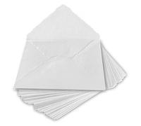 Wanderings Handmade White Deckle Edge Envelope - 6.25x9.25 / 15x23 cm Package of 25 - for Announcements Wedding Invitations Greeting Cards Crafts - Thick 150 GSM