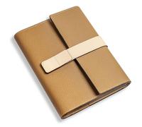 Wanderings Refillable A5 Leather Planner- Premium 6 Ring Binder Cover - Filofax Compatible, Full Grain Leather Organizer- with 52 Week Undated Planner, 7x9" (Pebbled- Deep Artichoke)