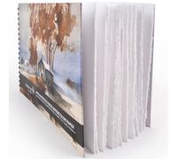Wanderings Tear Out Watercolor Journal - 23x30cm - Premium Art Journal with Handmade Deckle Edge Paper Featuring 350 GSM Cold Press Paper for Scrapbook, Watercolor Album, Sketchbook, Drawing Pad