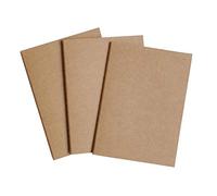 Wanderings Traveler's Pocket Notebook Refill Inserts - 5 x 3.5 Inches (12.5 x 9 Cm) B7 - Blank Unlined Paper - Set of 3 - Passport Size - for Small Refillable Travel Journals Diaries and Notebooks