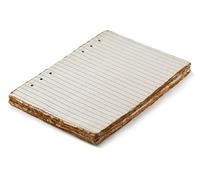 Wanderings Vintage A5 6-Ring Binder Lined Planner Inserts - 8 1/4x5 5/8" / 22.5x16.5cm - Thick Cream Color 120 gsm Loose Leaf A5 Paper Refills Compatible with Filofax 6 Hole 100 Sheets 200 Lined Pages