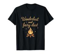 Wanderlust and Fairy Dust Camping Crew Design T-Shirt