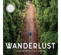 Wanderlust Calendar 2025 | Adventure Travel Wall Calendar 12 Month | 12" x 24" | Marble City Press | World Travelers Boho Inspirational Quotes Calendar