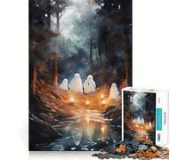 Wanderlust Ghosts 1000-piece Jigsaw Puzzles Brain Focus Game Expert Cutting Craftsmanship Fascinating Hobby for Idle Moments (50x75cm)