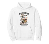 Wanderlust Paws Hiking Buddy Dogs Adventure Trail Mountains Pullover Hoodie