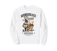 Wanderlust Paws Hiking Buddy Dogs Adventure Trail Mountains Sweatshirt