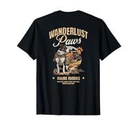 Wanderlust Paws Hiking Buddy Dogs Adventure Trail Mountains T-Shirt
