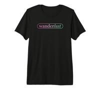 Wanderlust Travel Gradient Graphic Tee Premium T-Shirt