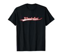 Wanderlust Travel World Explorer Vintage Varsity Distressed T-Shirt