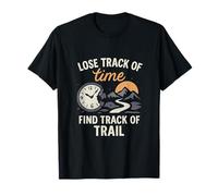 Wanderlust Warriors Sunset Clock Trail Adventure Print T-Shirt