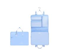 WANDF 6-in-1 Packing Cubes with 360° Hanging Hook, Water Resistant Compression Travel Packing Organiser Bags, Multi-Functional Hand Luggage Storage Pouches, Travel Essentials for Men Women, Blue