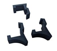 Wandhalterung für PlayStation 4 Slim - Sichere & platzsparende PS4 Halterung - 3-teilig (2x unten, 1x oben) - Made in Germany - Schwarz | Xebtec