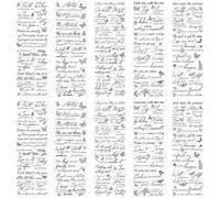 WANDIC 10 Sheets Rub On Transfer Stickers Butterfly Decals Black Inspiration Word Stickers Furniture Windows Craft Decals for Home Office,11.8 * 3.9in