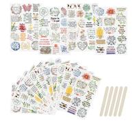 WANDIC 16 Sheets Rub On Transfer Stickers Bible Theme Stickers Waterproof Decals Journal Album Decals Furniture Craft Transfers Decals for DIY Scrapbooking