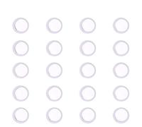 WANDIC 20 Pack Membrane Flute Diaphragm Mouth for Kazoos