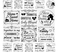 WANDIC 3 Sheets Encourage Copywriting Rub On Transfer Stickers Scrapbook Stickers Window Decals Waterproof Decals for DIY Furniture Photo Albums,15 * 30cm