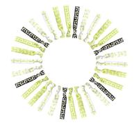 WANDIC 30Pcs Yellow Ribbon Bracelets, Bladder Cancer Childhood Cancer Bone Cancer Awareness Elastic Bracelets for Charity Event Survivors Supplies