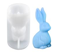 WANDIC Easter Molds, Silicone Molds,3D Rabbit Molds Resin Making Molds Soap Molds Candle Molds for Home Decoration and Festival Celebration