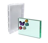 WANDIC Rectangle Shape 3D Silicone Mold, 1 Piece Crystal Epoxy Resin Mould Mirror Silicone Mold for Specimen Art and Home Decoration