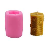 WANDIC Silicone Mould, 3D Honeycomb Candle Mould Decorating Mold for Candle Soap DIY Toys Decorative Ornaments Art Craft