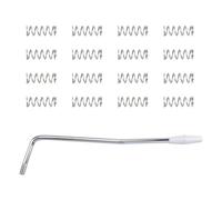 WANDIC Silver 20Pcs 5MM Electric Guitar Tension Spring 1 Piece 6MM Thread Tremolo Arm, Whammy Bar Bass Guitar Replacement Parts Electric Guitar Tremolo System