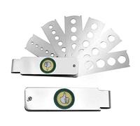 Diamond Tester, 6 Arms Diamond Gemstone Gauge Metal Gem Measuring Tool Fan Gauge Folded Length 5. 6cm Unfold Length 0cm for Precise Jewelry Measurements